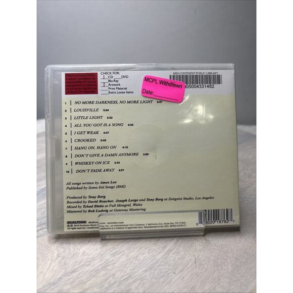 My New Moon by Lee, Amos (CD, 2018) - Picture 2 of 5